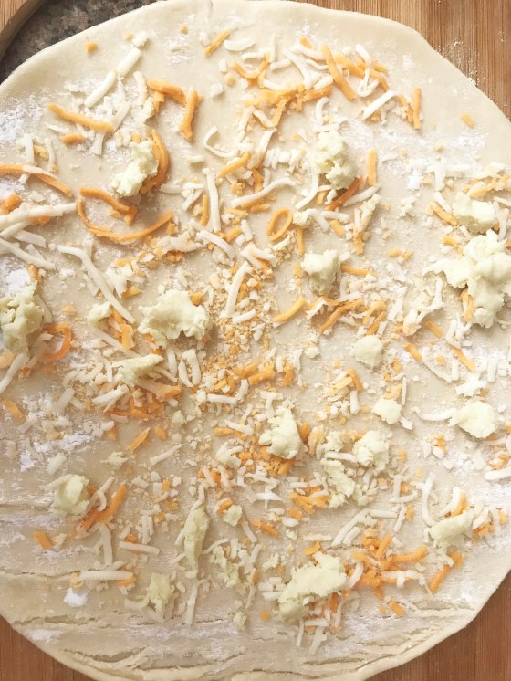 Cheese spread for a pinwheel